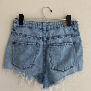BDG high rise jean shorts